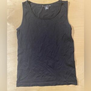 French Laundry Black Scoop Neck Tank Top L/XL (QQ)